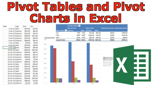 Pivot Tables & Pivot Charts